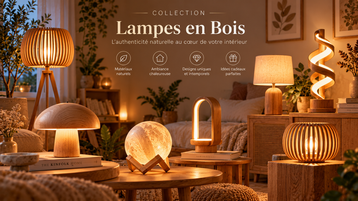Lampe en bois Image