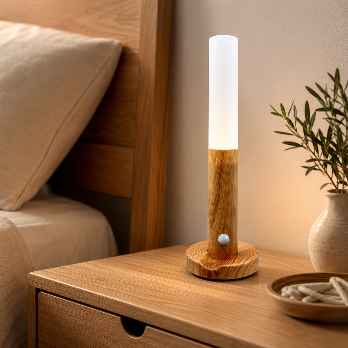 Magnetic Wall Night Light with Motion Sensor – Rechargeable LED