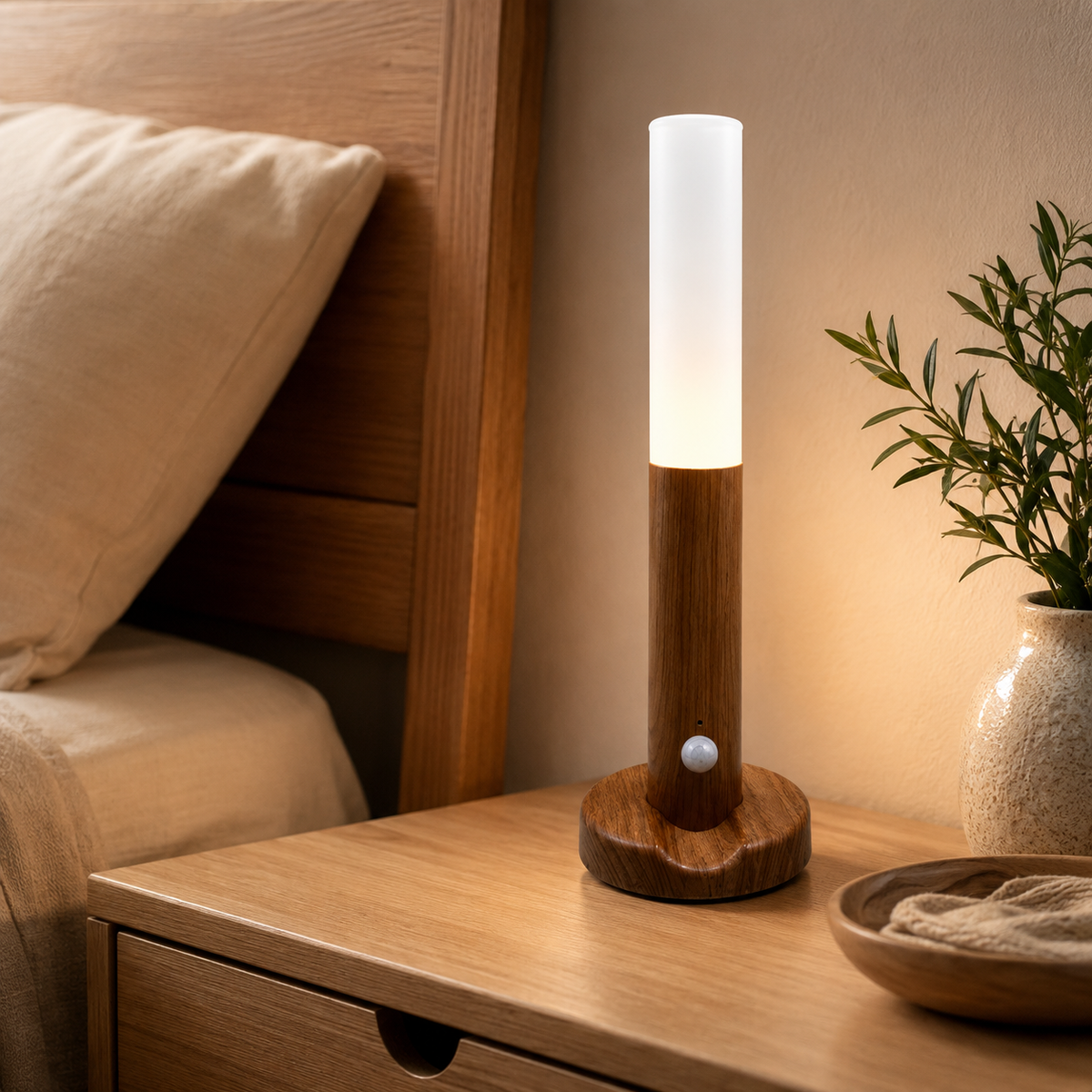 Veilleuse murale magnétique avec détecteur de mouvement – LED rechargeable