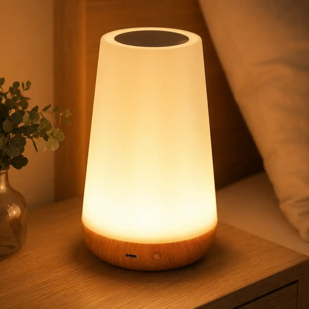 Lampe de chevet LED tactile multicolore – 13 couleurs et télécommande
