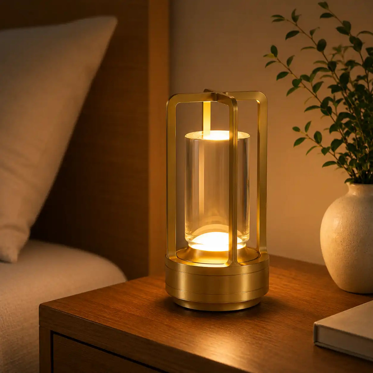 Lampe de chevet LED sans fil – Tactile, rechargeable et design moderne