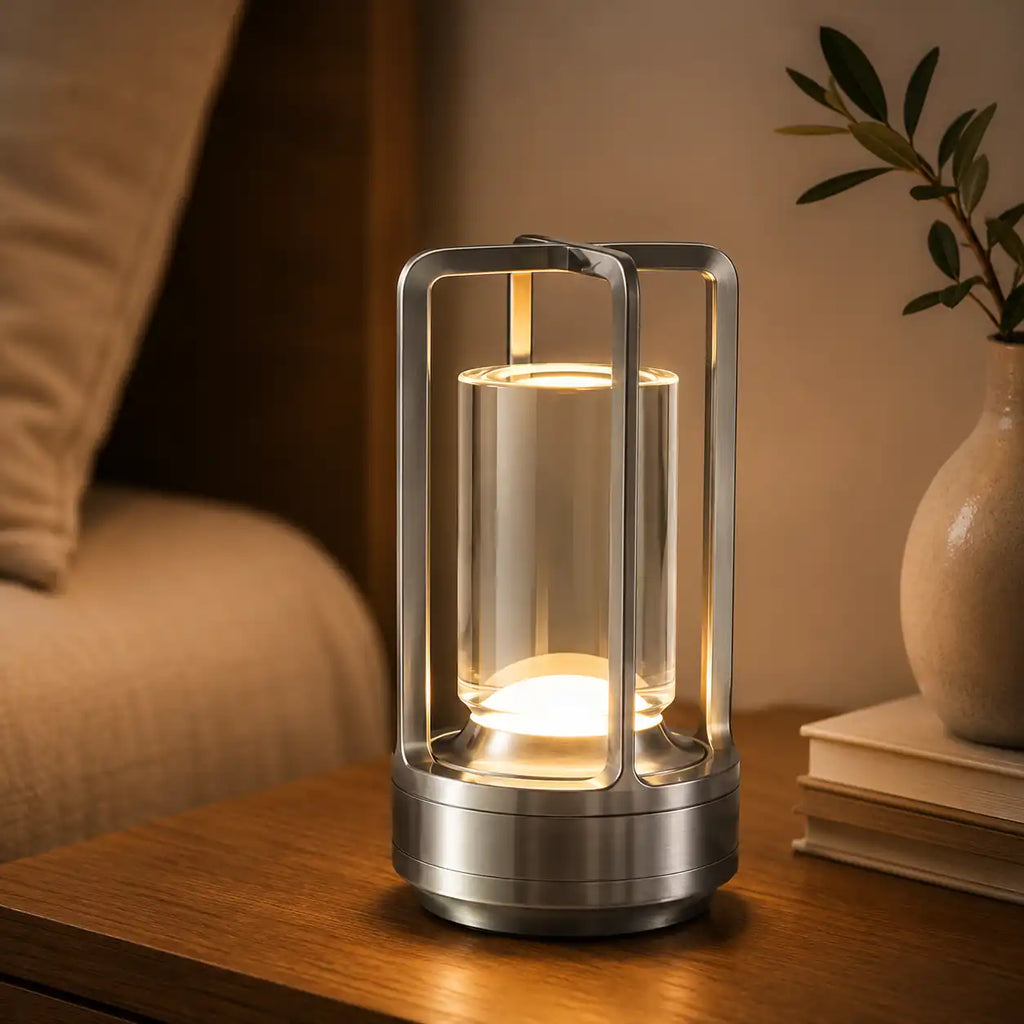 Lampe de chevet LED sans fil – Tactile, rechargeable et design moderne