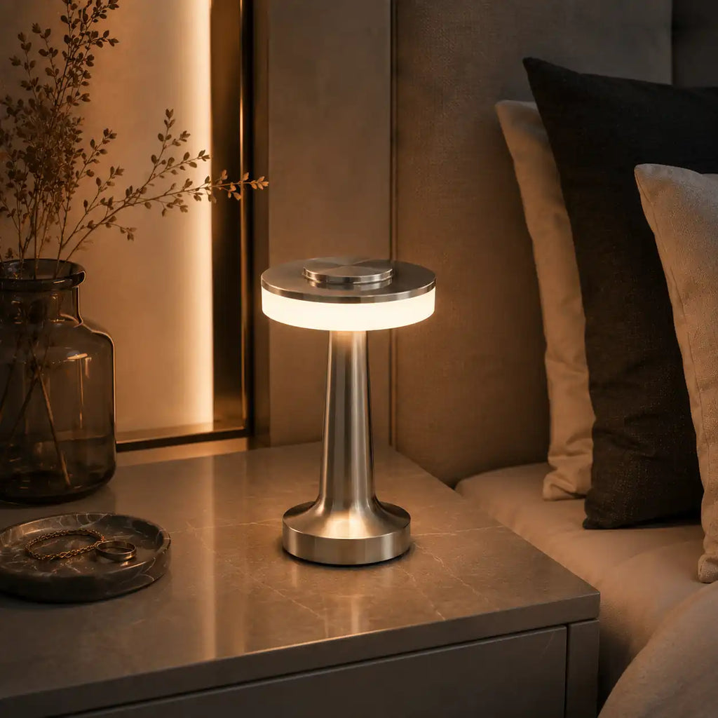 Lampe de chevet UFO LED tactile – Sans fil et rechargeable USB-C