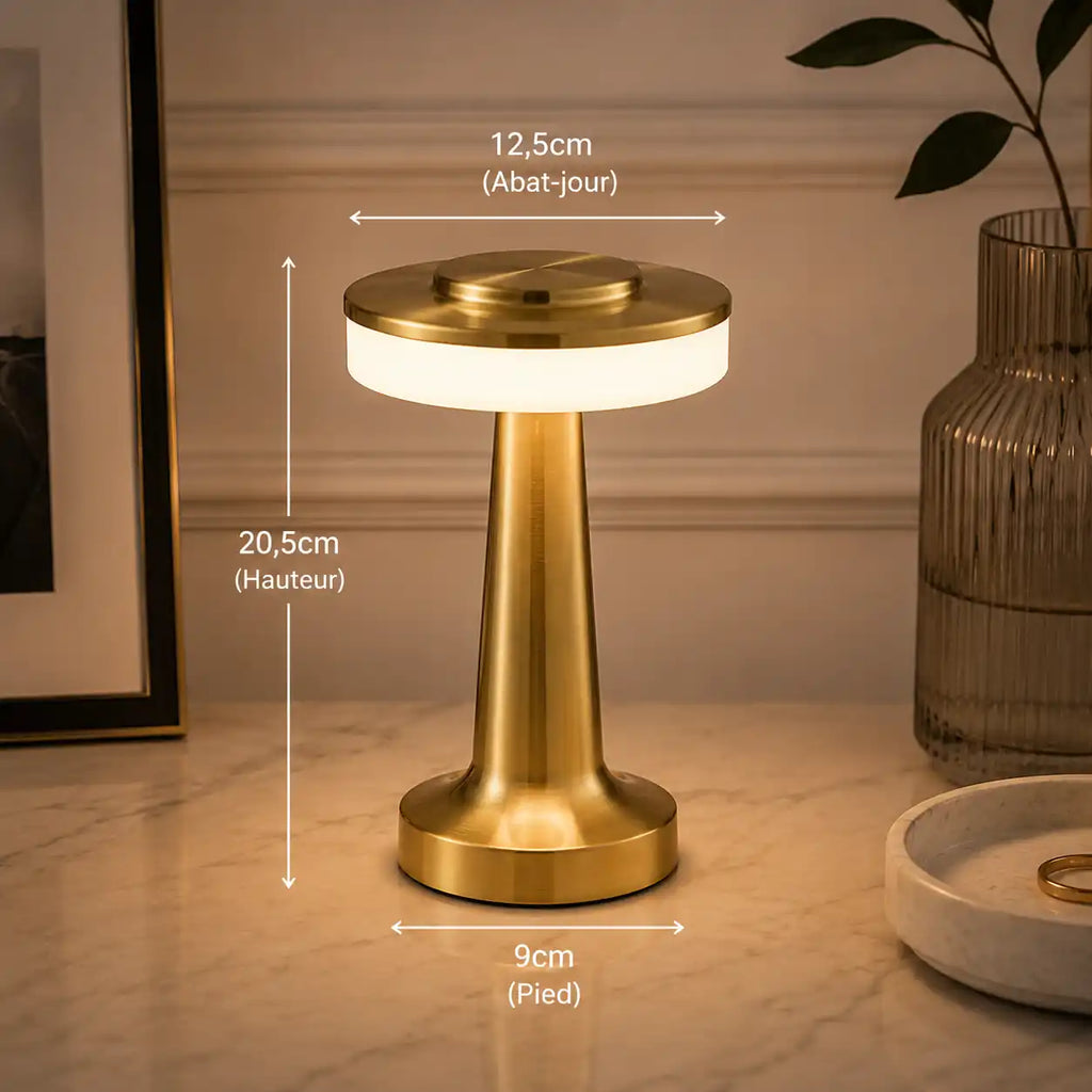Lampe de chevet UFO LED tactile – Sans fil et rechargeable USB-C