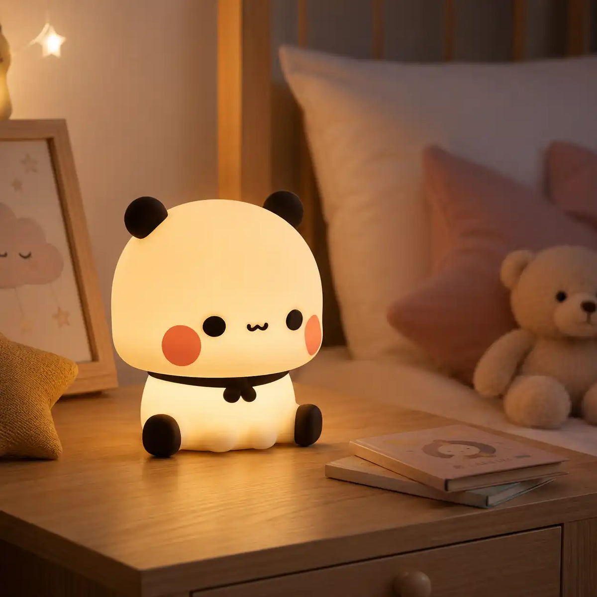 Veilleuse panda LED – Lampe de chevet enfant à lumière douce