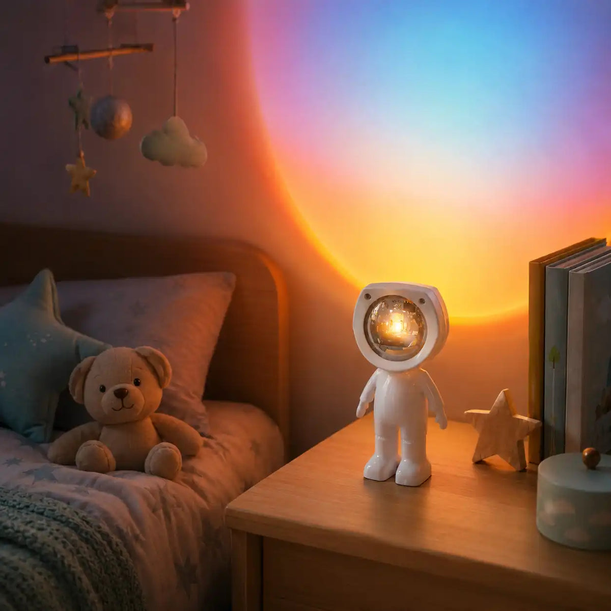 LED sunset projector lamp – 7 touch colors and rechargeable