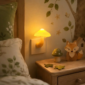 Veilleuse champignon LED colorée – Mini lampe de nuit pour prise secteur