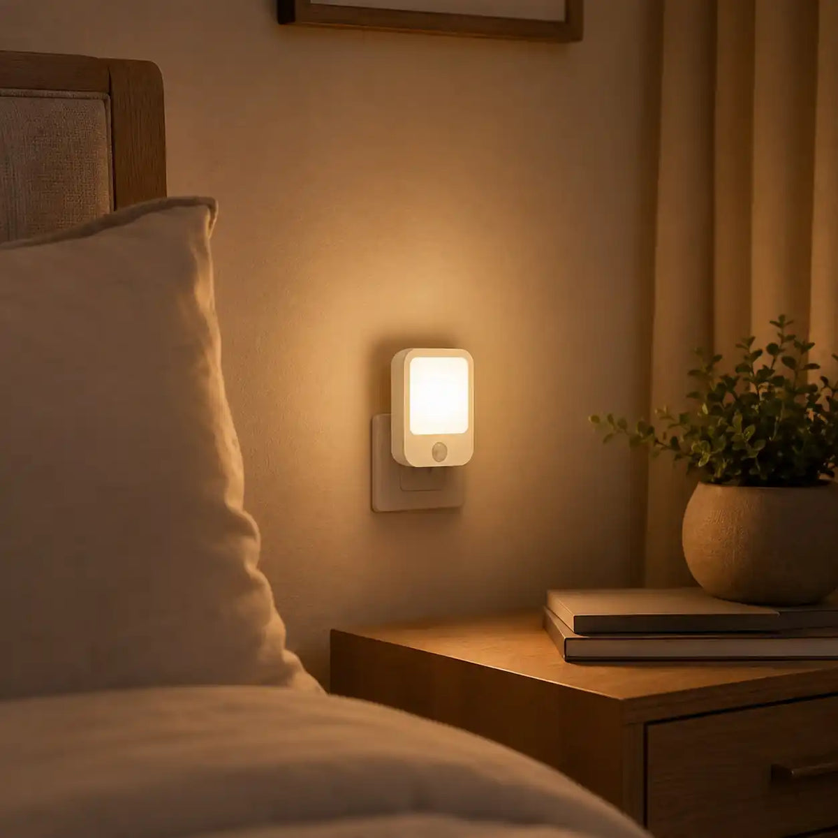 Veilleuse LED murale avec capteur de luminosité