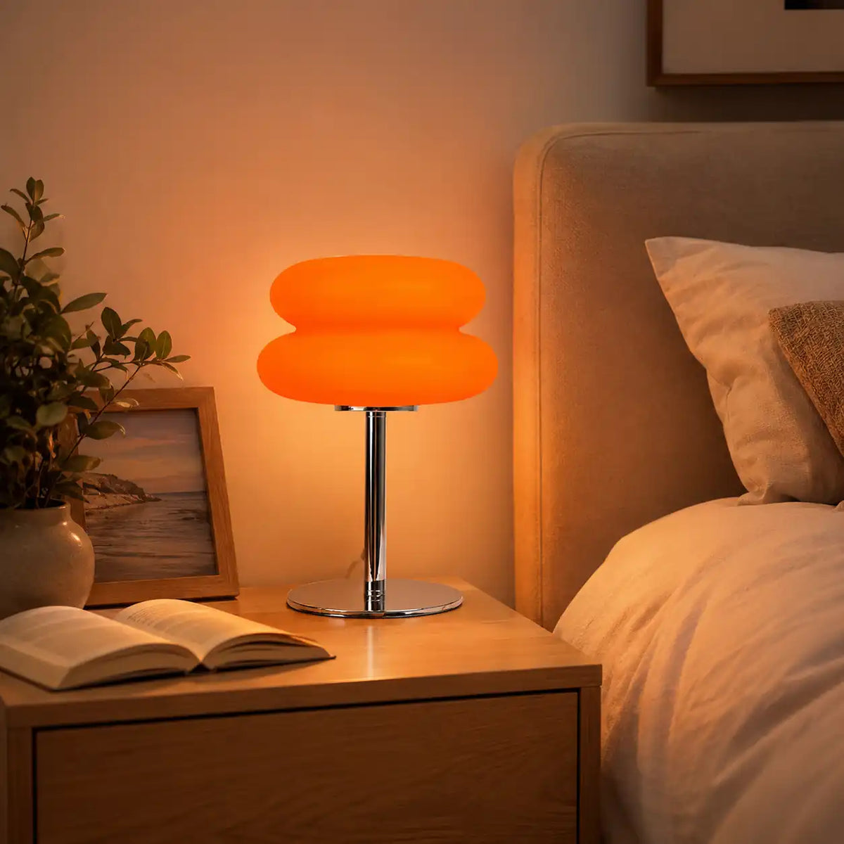 Cloud LED Bedside Lamp – Modern Three-Ring Design
