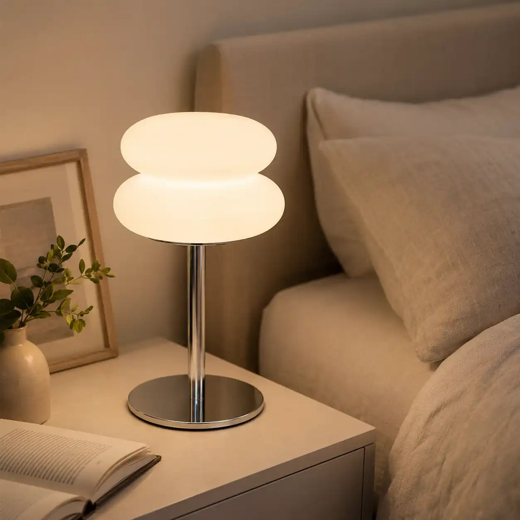 Cloud LED Bedside Lamp – Modern Three-Ring Design