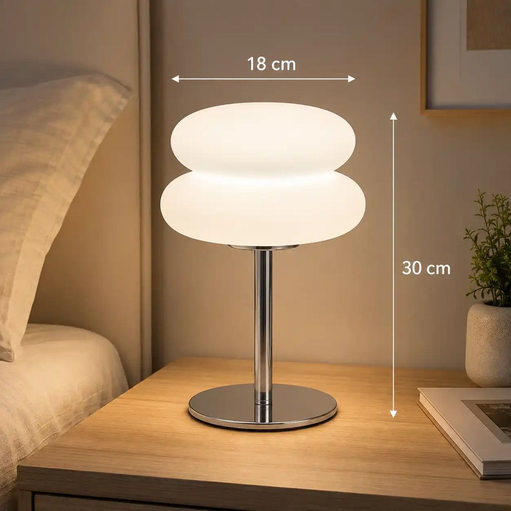 Cloud LED Bedside Lamp – Modern Three-Ring Design