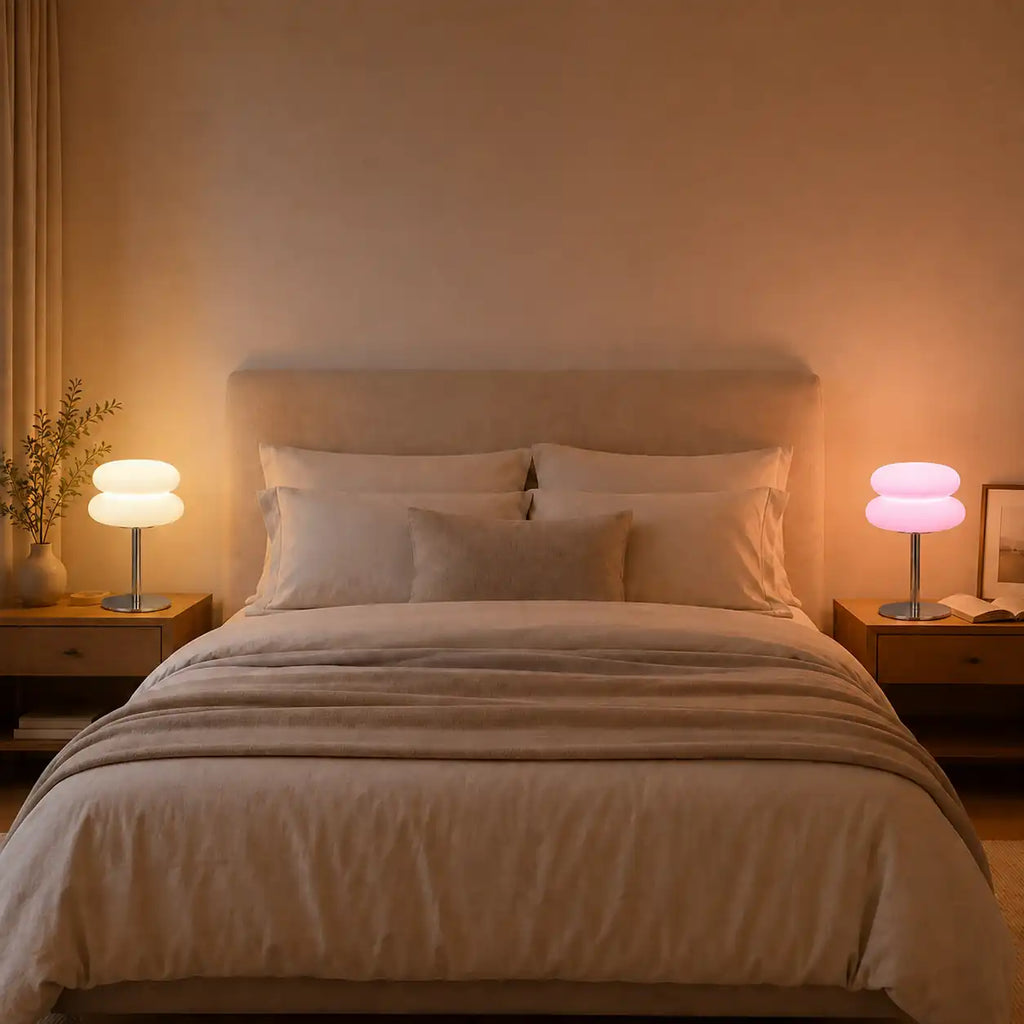Cloud LED Bedside Lamp – Modern Three-Ring Design