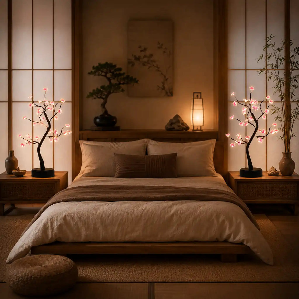 Lampe arbre de vie LED – Veilleuse cerisier lumineuse à branches modulables