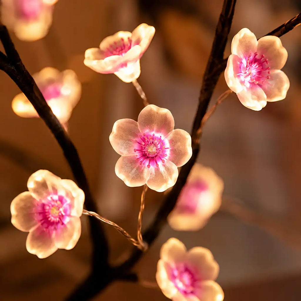 Lampe arbre de vie LED – Veilleuse cerisier lumineuse à branches modulables