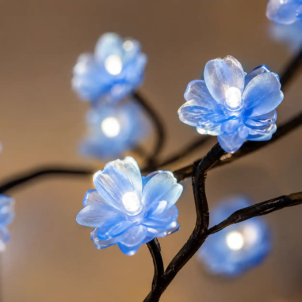 Lampe murale branche de cerisier LED – 96 fleurs lumineuses USB