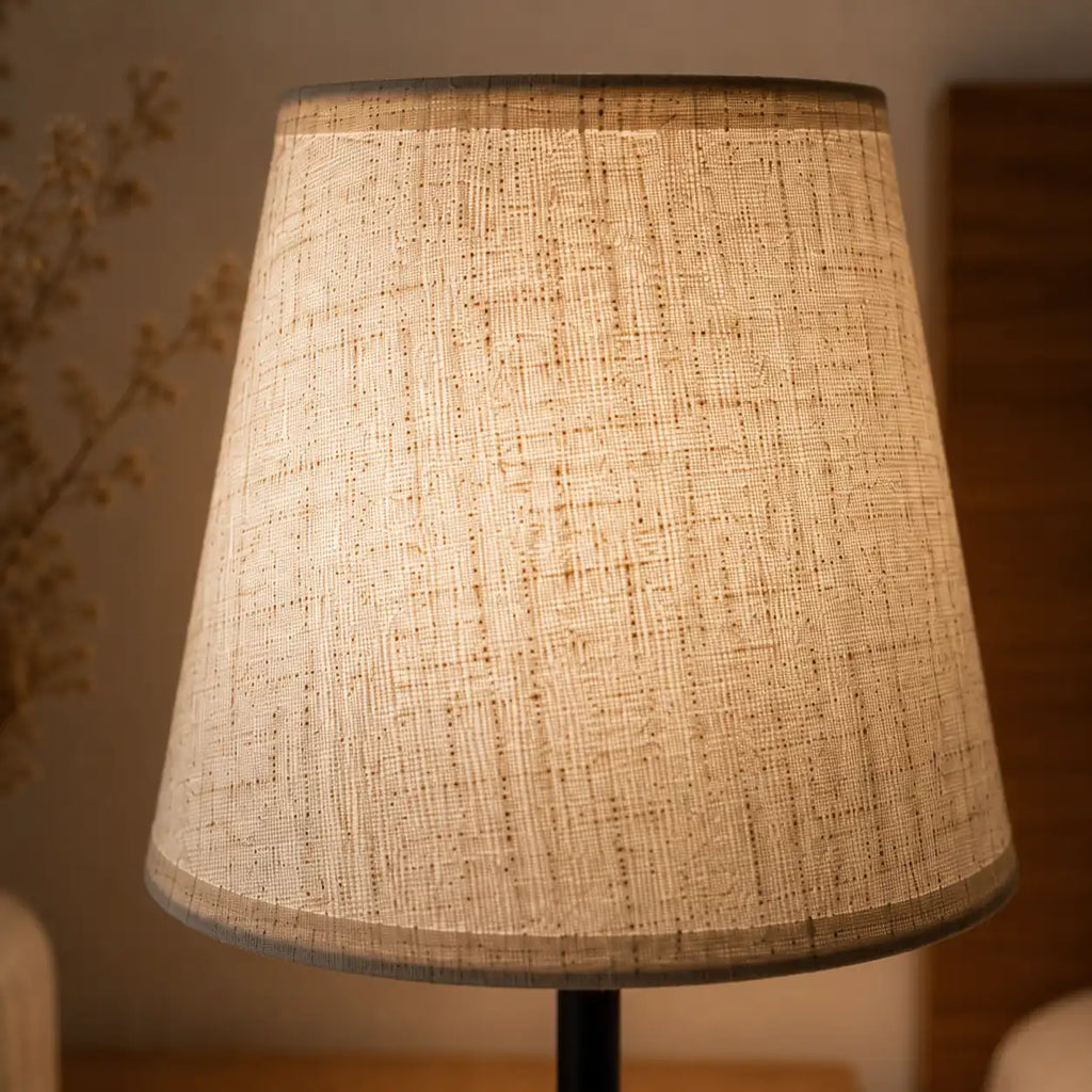 Pleated Shade LED Bedside Lamp – Multicolor with Remote Control